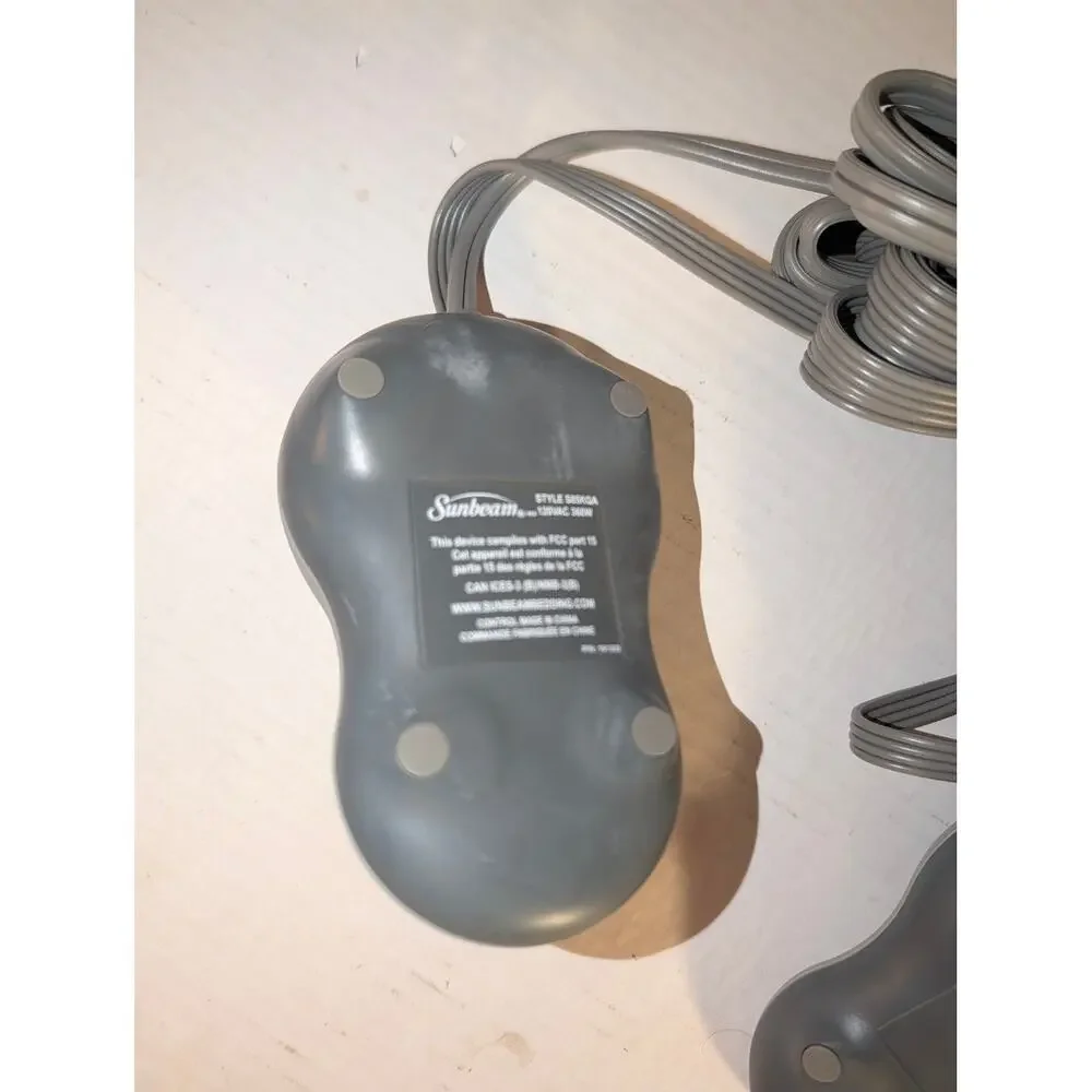 Sunbeam Dual Electric Heating Blanket Controllers S85KQA New Instructions